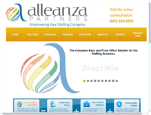 Tablet Screenshot of alleanzapartners.com